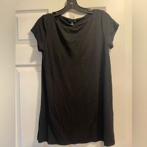 Eileen Fisher Black Short-Sleeve Tee Dress
